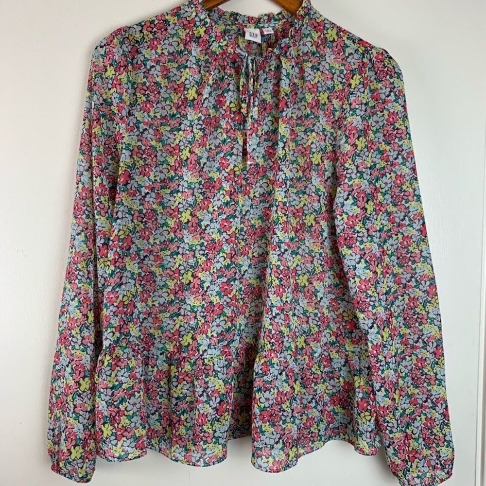 Gap Floral Print Peplum Top, XS‎